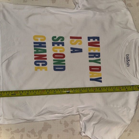 ba&sh “Every Day is a Second Chance” Graphic Tee - Size 2 - Picture 6 of 8